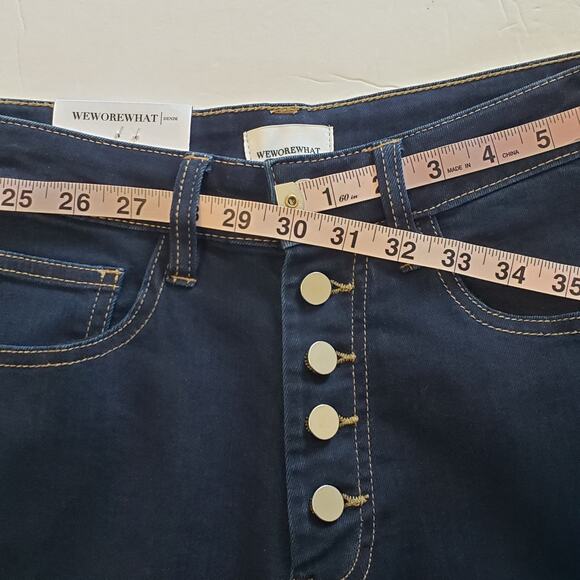 We Wore What The Danielle Dark Wash High Rise Vintage Straight Jeans Womens 26 - Picture 5 of 7